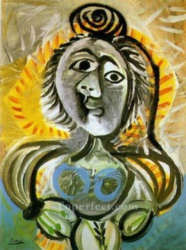 肘掛け椅子の女性 1970 年キュビスト パブロ・ピカソ Oil Paintings